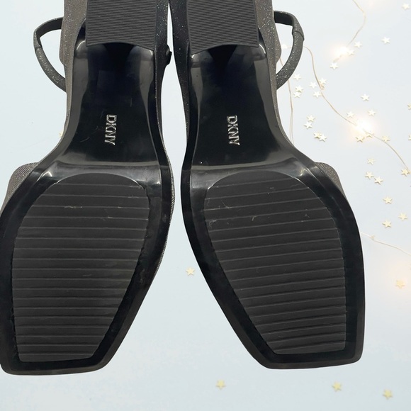 DKNY - Elegant Black Glitter Women's Heels in size 8 NWOT - Picture 9 of 12